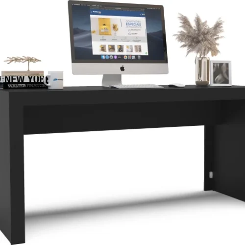 Click Furniture Clean Black Office Desk Office Table
