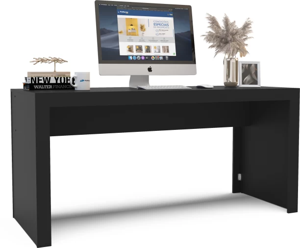 Click Furniture Clean Black Office Desk Office Table