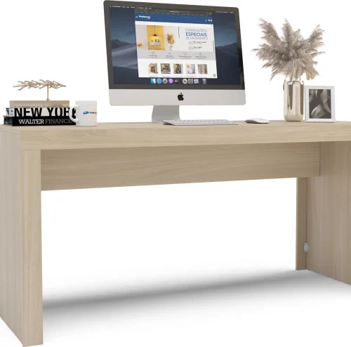 Click Furniture Clean Oak Office Desk Office Table