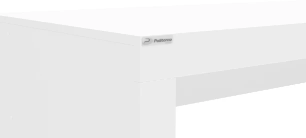 Click Furniture Clean White Office Desk Office Table - Image 3