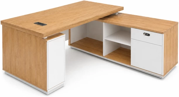 Faith Work Furnishings Lincoln Executive Desk Conference Table – Oak - Image 2