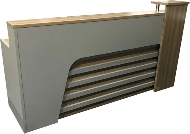 GOF Furniture TC-67816 Office Table – Walnut, Grey - Image 3