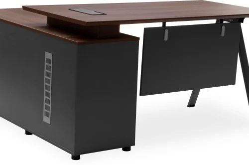 GOF Furniture BT2018B Nuturi Office Desk Dark Brown Office Table