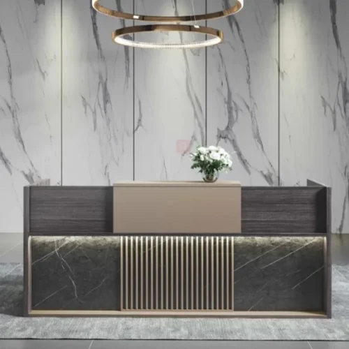 Designer Concepts Makiya Reception Desk Office Table – Brown