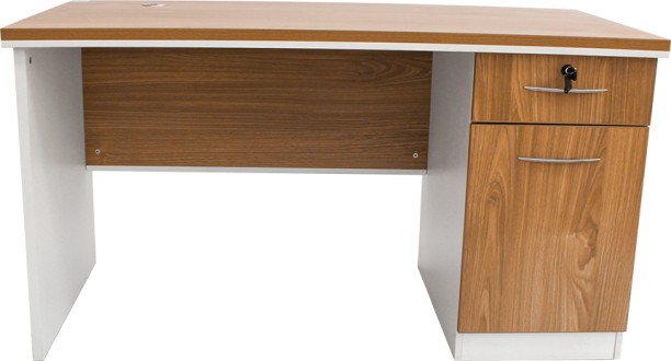 GOF FURNITURE TC-S614 & 1988A Cameo Office Desk and June Office Chair Office Table – OAK, White, Chair Included - Image 3
