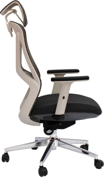gof furniture 5814-3 & A908K - Morey Study Desk & Bistro Ergonomic Office Chair Office Table – Brown, Chair Included - Image 6