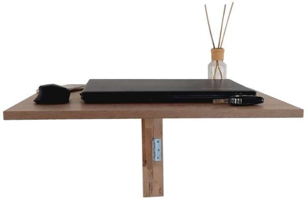 SpaceSave Folding Drop Leaf Multipurpose Table – Brown - Image 2