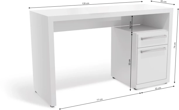 Bella Casa S970-BR/NO White Multipurpose Table - Image 2