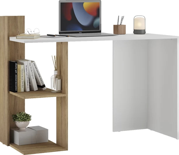 Bella Casa MP6002.0001 Office Table – White, Brown - Image 2