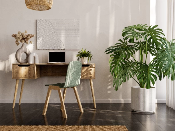 BAM! Scandinavian - Engineered Wood Office Table – Alegria - Image 4