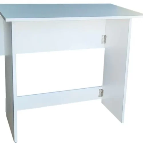 SpaceSave Flip n Flat Folding Portable Desk Multipurpose Table – White