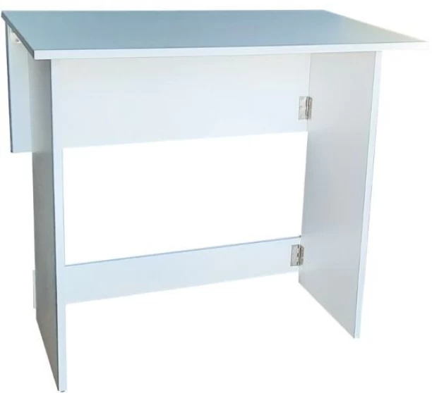 SpaceSave Flip n Flat Folding Portable Desk Multipurpose Table – White