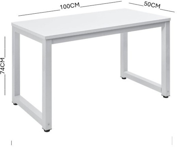 Sub Urban Decor Student Desk Workstation Office Table – White - Image 2
