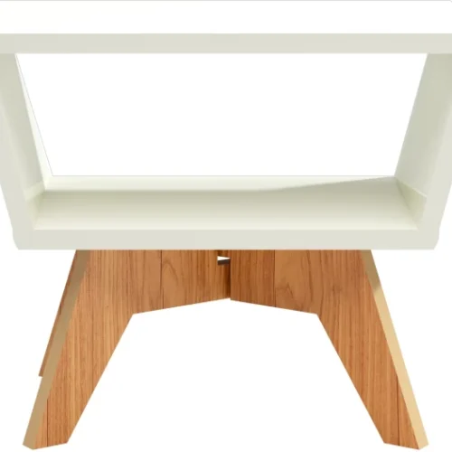Bella Casa TB612 WJ Multipurpose Table – White, Brown