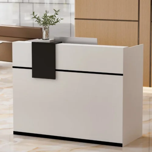 ITass Deco Rep129 Office Table – White Satin Finish