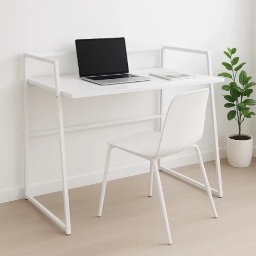 Refined Spaces SlimLine (White) Study Desk β Minimalist Space-Saving Office Table / Study Table