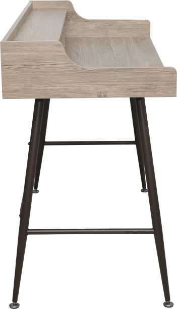 Everfurn Aegla Desk with Stationary Compartments & Cable Management System Office Table – Brown - Image 3