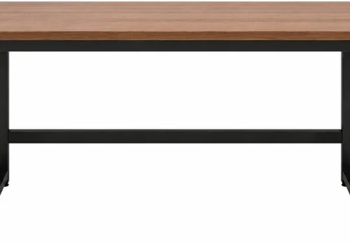 Sub Urban Decor Compact Computer Student Desk Wood Top Multipurpose Table – Black