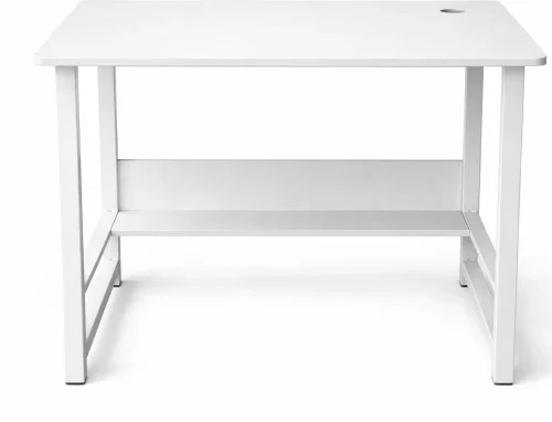 Sub Urban Decor Compact Student Desk with Shelf Study Table – White
