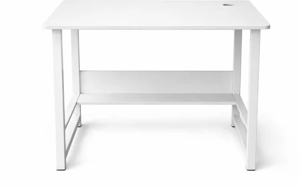 Sub Urban Decor Compact Student Desk with Shelf Study Table – White