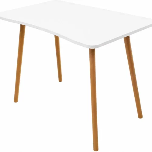 Sub Urban Decor Contrast Top Student Desk Computer Workstation Study Table – White