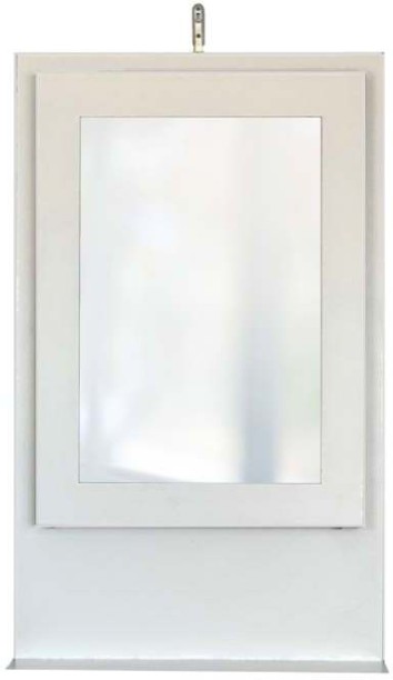 Spacesave Fold Up Wall Mounted Desk & Mirror 100x60cm Multipurpose Table – White - Image 5