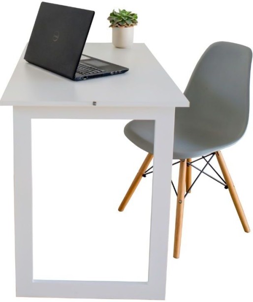 Spacesave Fold Up Wall Mounted Desk & Mirror 100x60cm Multipurpose Table – White - Image 2