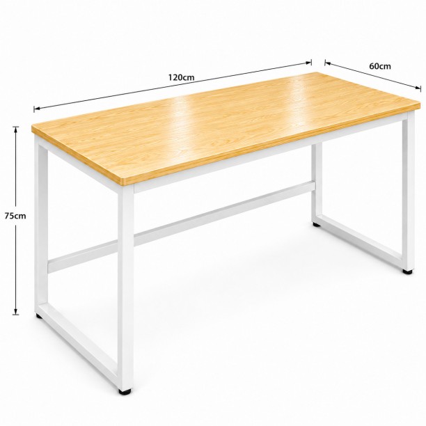 Sub Urban Decor Home Office Compact Desk 120cm Study Table – White - Image 3
