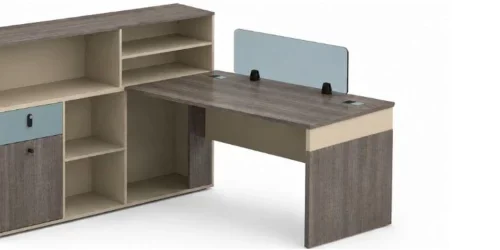 Decorum & Co Kallisto Silkwood Director Desk Office Table – Brown