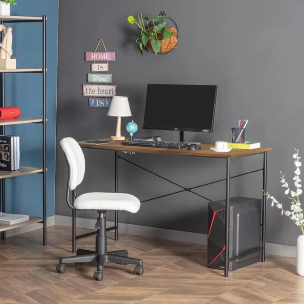 Click Furniture Nicole Desk Walnut Study Table - Image 4