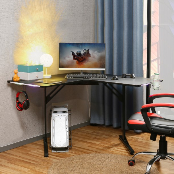 Everfurn Rampage Gaming Desk – Black - Image 6