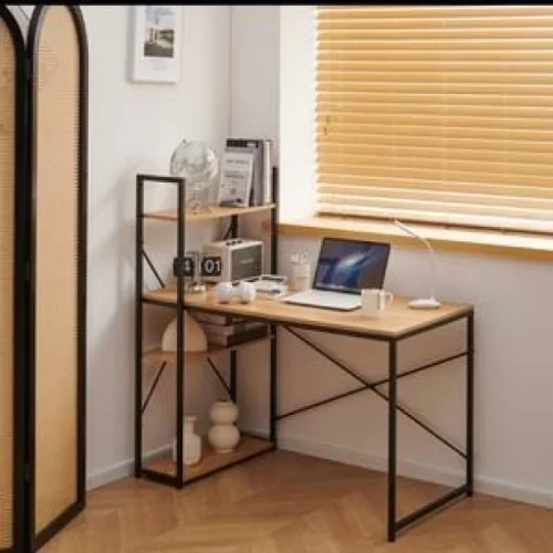 Qandahome Sydney wooden workstation Study Table β Brown