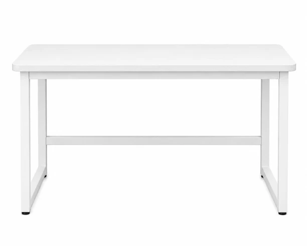 Sub Urban Decor White Workstation Desk with Steel Frame Multipurpose Table