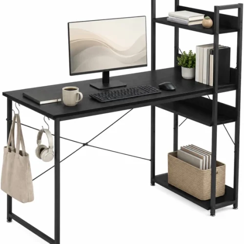Artisan Furniture Warehouse Work Desk Computer Table Office Desk Workstation Multipurpose Table – Black