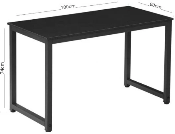 Sub urban decor Student Desk Workstation Office Table – Black - Image 2
