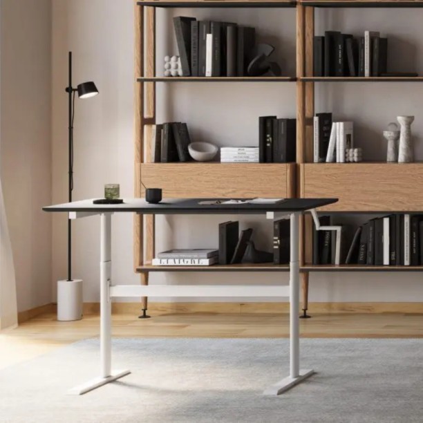 Fine Living Elevate Desk - Black/White Multipurpose Table - Image 6