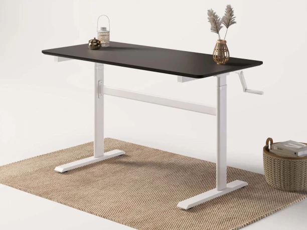 Fine Living Elevate Desk - Black/White Multipurpose Table - Image 2