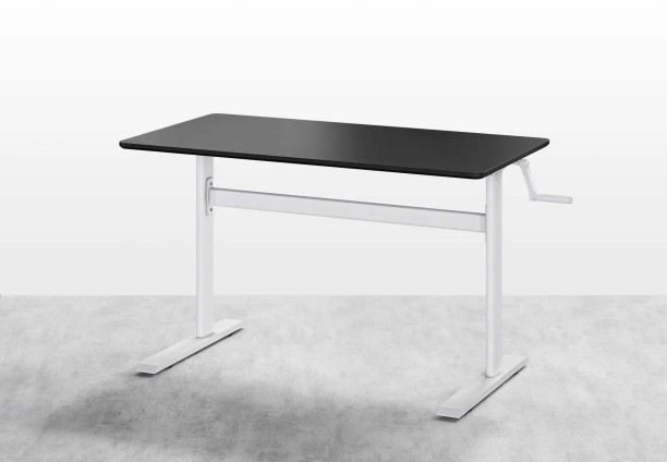 Fine Living Elevate Desk - Black/White Multipurpose Table - Image 4