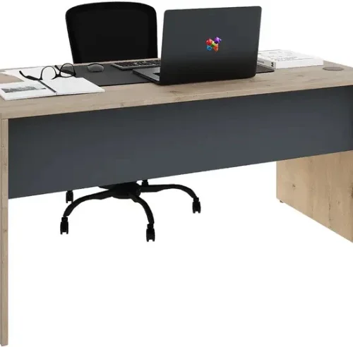 Unique Range Panel Leg Desk Office Table – Brown