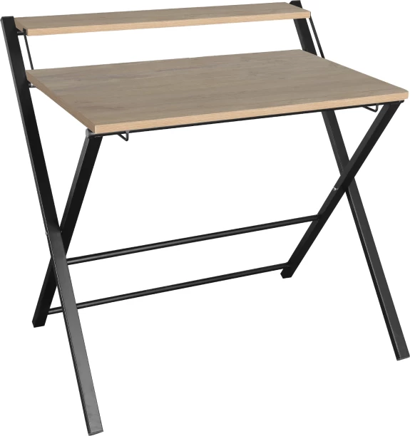 Everfurn Elf Folding Desk Office Table – Light Oak