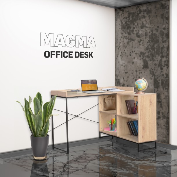 Everfurn Magma Office Desk Office Table – Brown - Image 5
