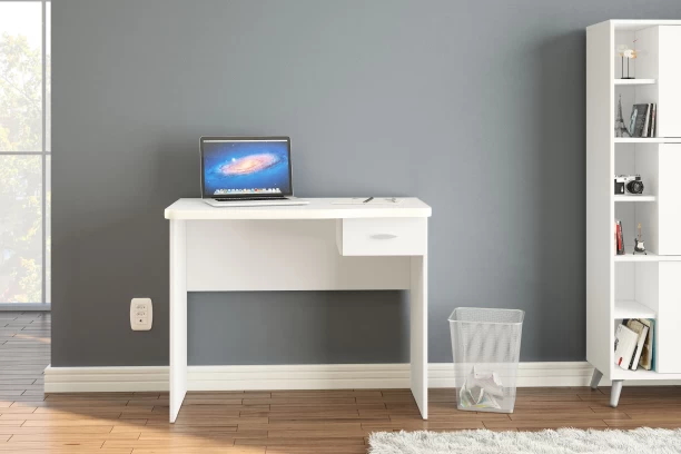 Click Furniture Diego White Office Table Multipurpose Table - Image 4