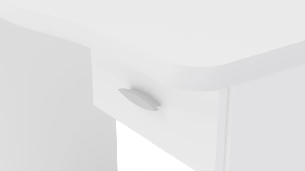 Click Furniture Diego White Office Table Multipurpose Table - Image 3