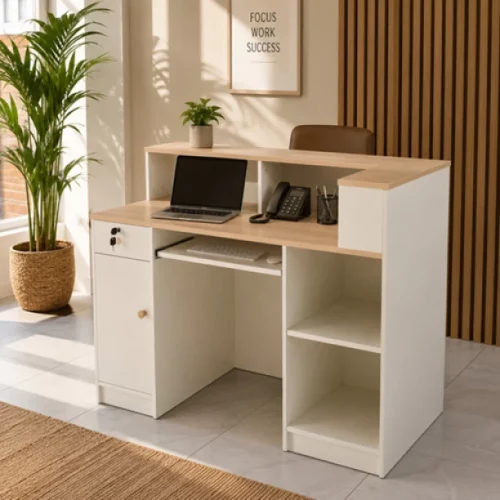 GOF Furniture A-81 Nova Office Desk, Oak Office Table