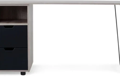Khalil Mania Morocco Desk Study Table – Dark Wood, Black