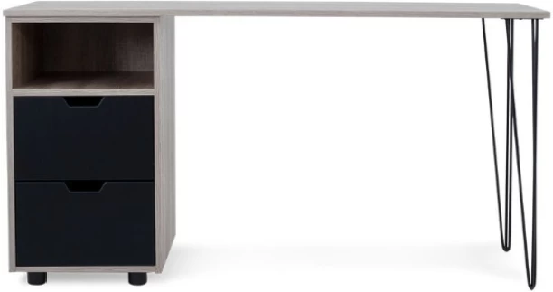 Khalil Mania Morocco Desk Study Table – Dark Wood, Black