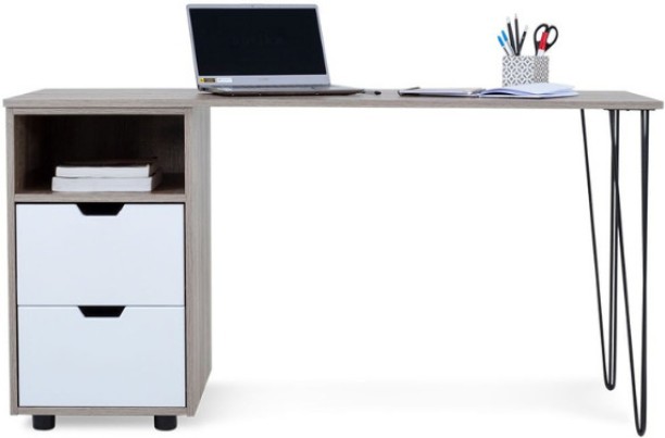 Khalil Mania Morocco Desk Study Table – Light Wood, White - Image 7