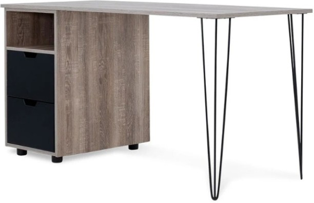 Khalil Mania Morocco Desk Study Table – Dark Wood, Black - Image 5