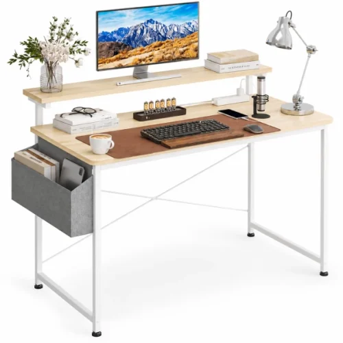 BRENLO COMPUTER DESK Office Table – natural wood