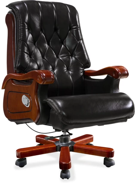GOF Furniture Afton 2 Executive Desk, Leroy Office Chair & Arto 4 Storage Cabinet Conference Table – Ebony, Chair Included - Image 5